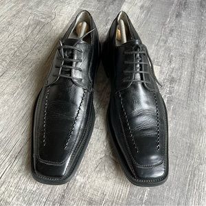 Stacy Adams Dress Shoes Black Leather Lace Up Size 10.5